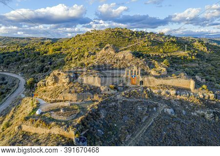 Sanahuja Castle, Catalan Region Of La Segarra. 11th Century Catalonia Spain