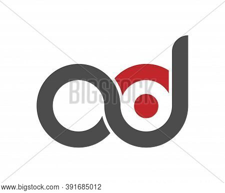 Stylized Lowercase Letters O And B Are Linked By A Single Line For A Logo, Monogram, Or Monogram. Ve