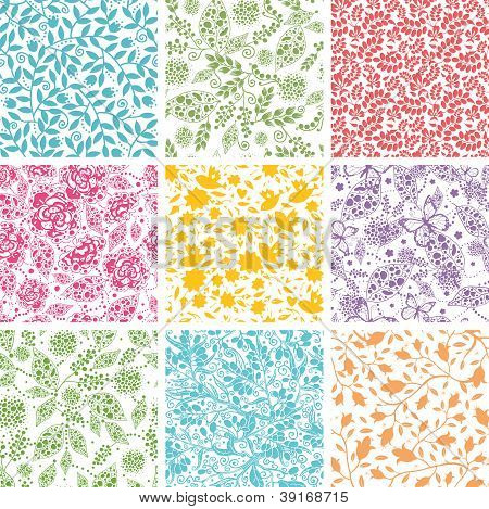 Automne jardin vertical sans soudure fond jacquard