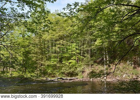 Wadsworth Falls State Park In Middletown, Connecticut