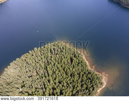 Aerial View Of Golyam Beglik Reservoir, Pazardzhik Region, Bulgaria