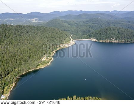 Aerial View Of Golyam Beglik Reservoir, Pazardzhik Region, Bulgaria