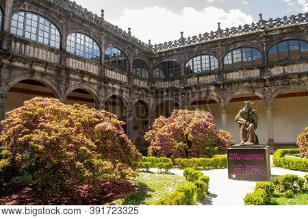 Gardens Of Pazo Of Fonseca In Santiago De Compostela