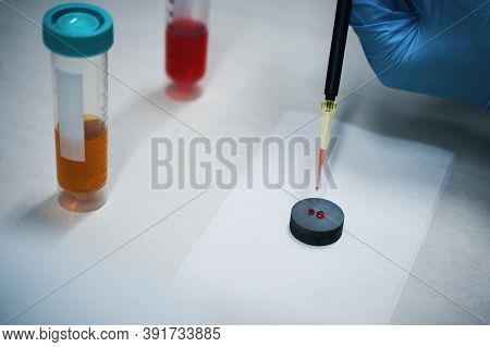 Material Testing And Pipetting In Chemical Laboratory