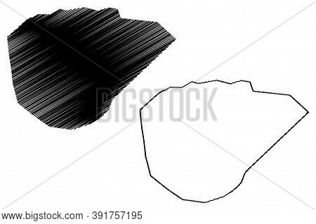 Galkayo City (federal Republic Of Somalia, Mudug Region) Map Vector Illustration, Scribble Sketch Ci