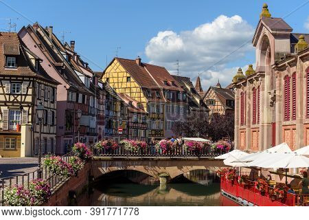 The Fishmonger District In The Old Town Of Colmar In Alsace.