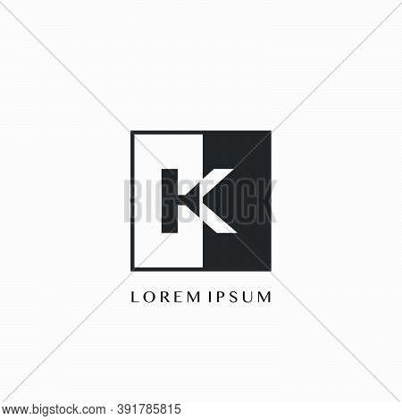 Simple Letter J Square Polygon Geometric Logo. Monogram Color Letter Logo With Square Polygon Geomet