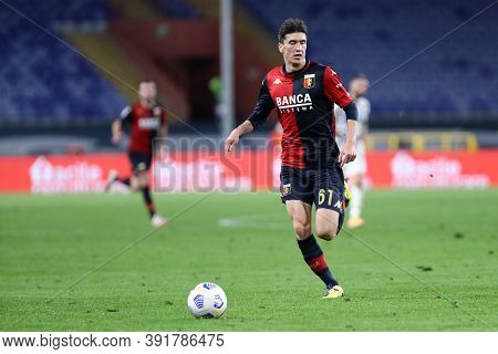 Genova, Italy. 24th October 2020. Eldor Shomurodov Of Genoa Cfc In Action During The Serie A Match B