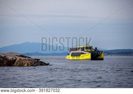 Sunshine Coast, British-columbia / Canada - 10/25/2020: The Prince Of Whales Eco-tourism Whale Watch