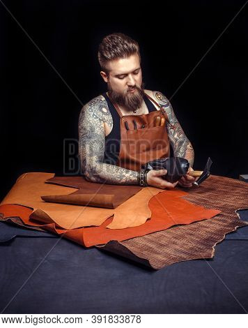 Artisan Of Leather Producing A Good Product At The Tanning Shop
