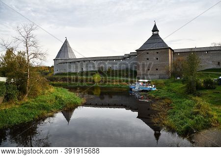 Ancient Historical Old Ladoga Fortress Or The Fortress Of Ladoga, Also Known As The Staroladozhskaya