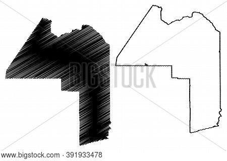 Aroostook County, Maine (u.s. County, United States Of America, Usa, U.s., Us) Map Vector Illustrati