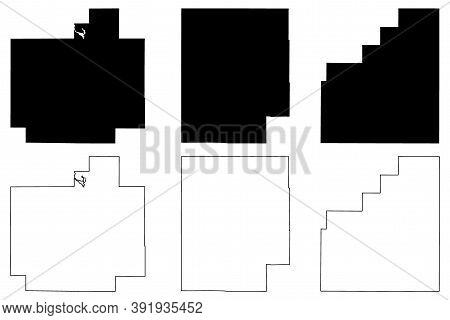 De Baca, Catron And Curry County, New Mexico (u.s. County, United States Of America, Usa, U.s., Us) 