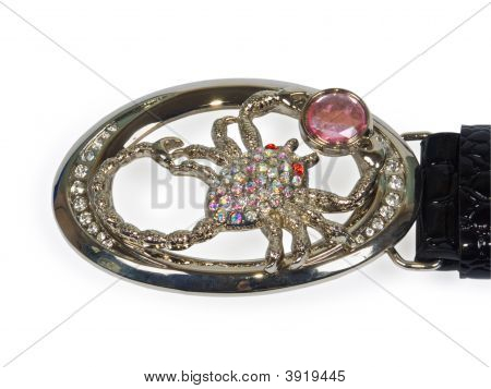 ตกแต่งหัวเข็มขัดสีดำ