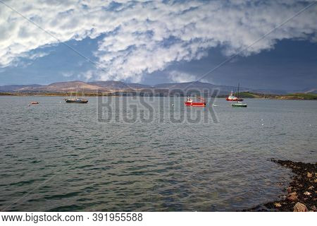 Boats On The Waters Of Bantry Bay In County Cork, Ireland.
