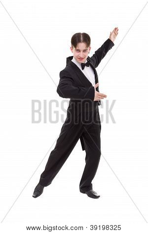 นักเต้นบอลรูมใน Tailcoat เป็น