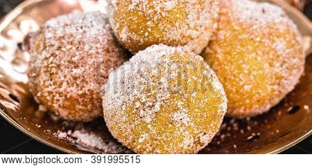 The Fried Sweet Pastry Or Fried Dumplings, Known As Fritule, Is A Typical Dessert Of The Adriatic Co