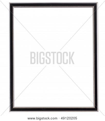 Black And Silver Old Narrow Picture Frame