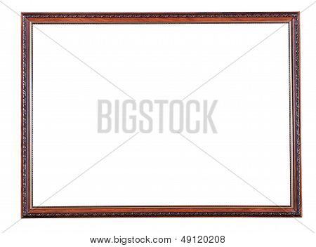 Retro Narrow Brown Wooden Picture Frame