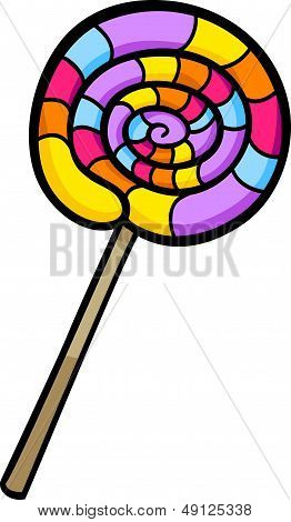 Lollipop Clip Art Cartoon Illustration