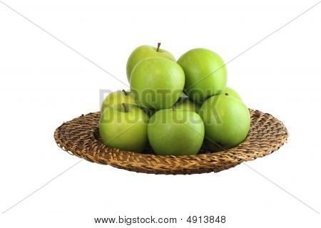 Groene appels In een kom