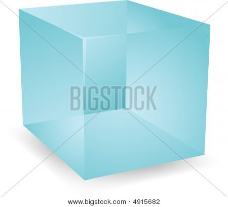 3D průsvitné kostky