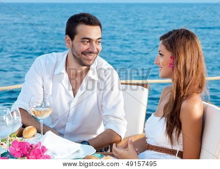 Young Couple Enjoying A Romantic Meal