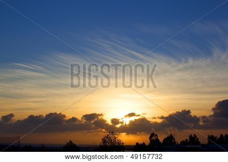 cloudy sunset