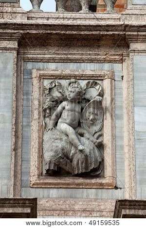 The Loggetta by Jacopo Sansovino under the Campanile di San Marco in Venice
