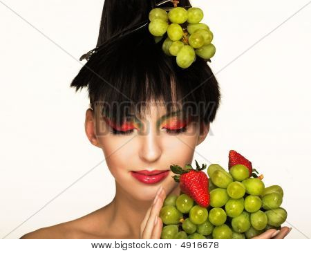 Portrait de jeune brune