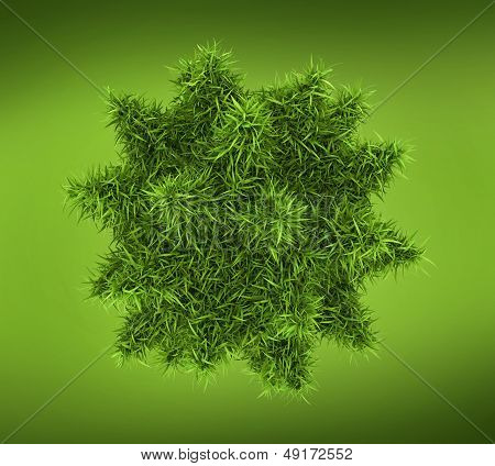 Bacteria, virus or phage 3d conception