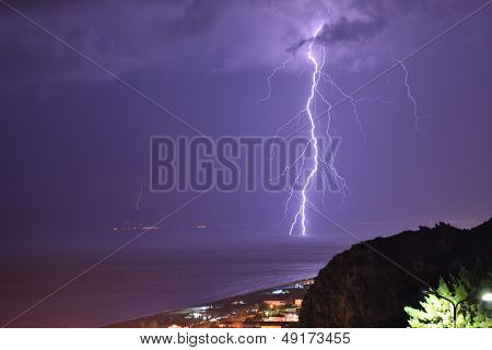 lighting storm