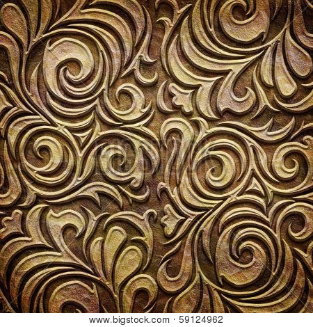 Art Deco pattern on paper backgrond