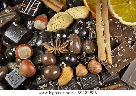 Chocolate and spices