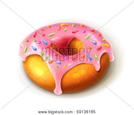 Glazed ring doughnut, bitmap copy