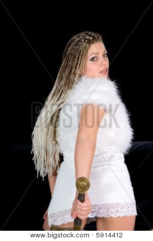 Sexy dívka s mečem