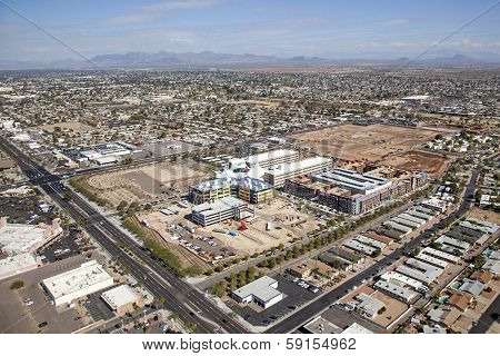 Construction Of Buildings At Skysong In Scottsdale, Arizona