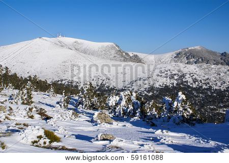Snowy mountains and 