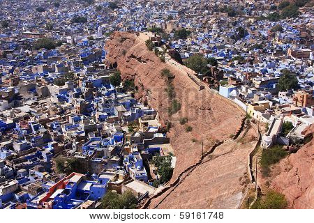 Jodhpur City Seen From Mehrangarh Fort, India