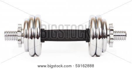 Dumbbell isolated on white background