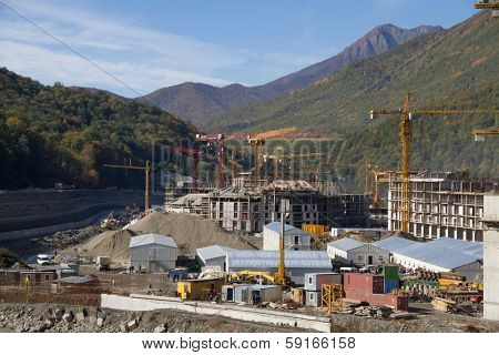 Krasnaya Polyana. Sochi. Building