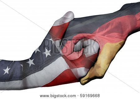 Handshake Between United States And Germany