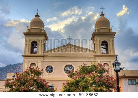 Church In Cafayate In Salta Argentina.