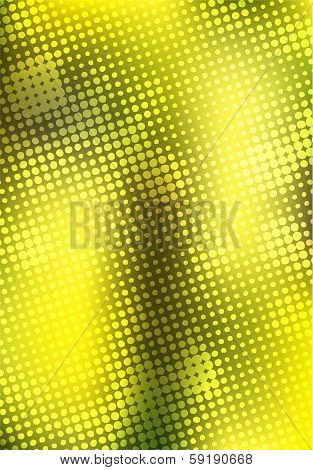 abstract yellow halftone background design stock vector