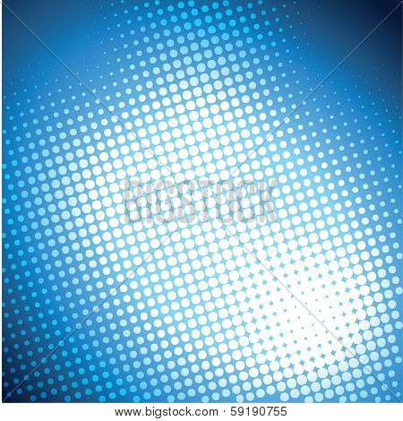 abstract blue halftone background design stock vector