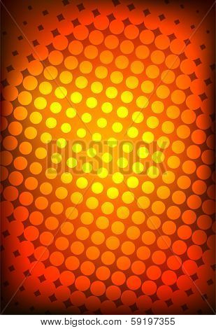 abstract orange halftone background design stock vector
