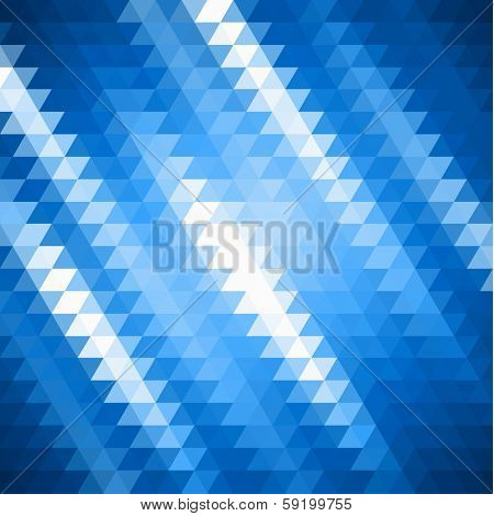 Abstract blue shiny background