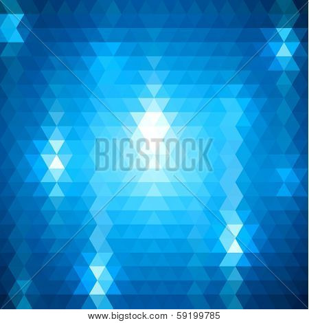 Abstract blue shiny background
