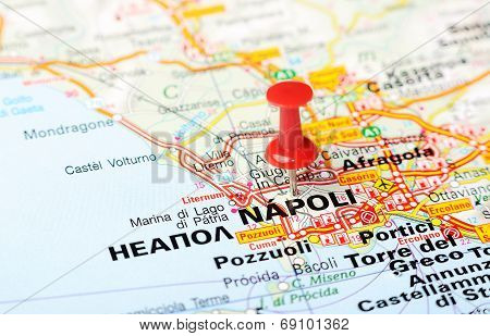 Napoli  Italy Map