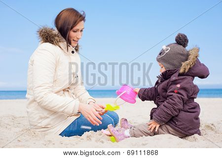 playing in the northsea or eastsea in colder times